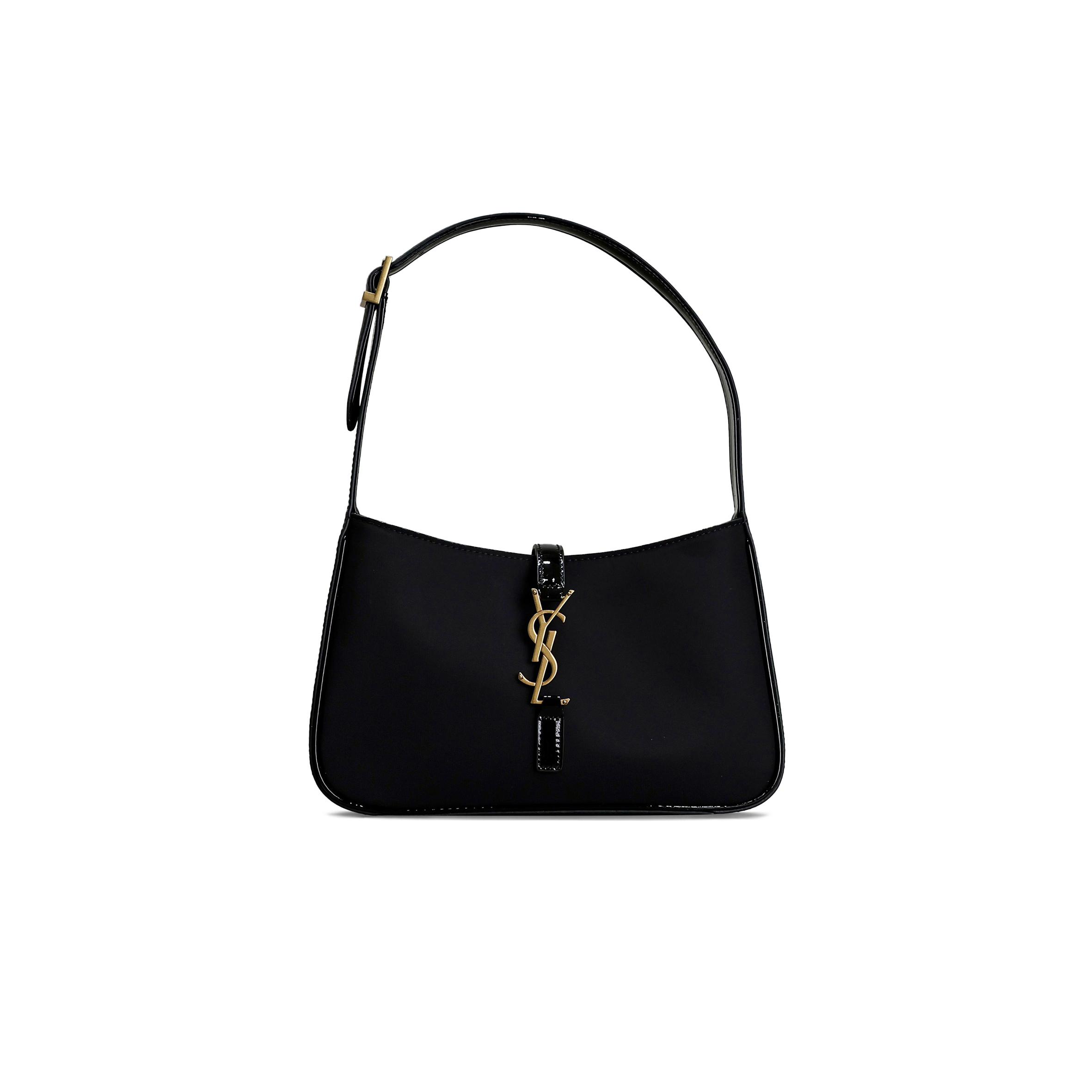 YSL LE 5 À 7 IN SATIN AND PATENT LEATHER 657228458747 (23*16*6.5cm)
